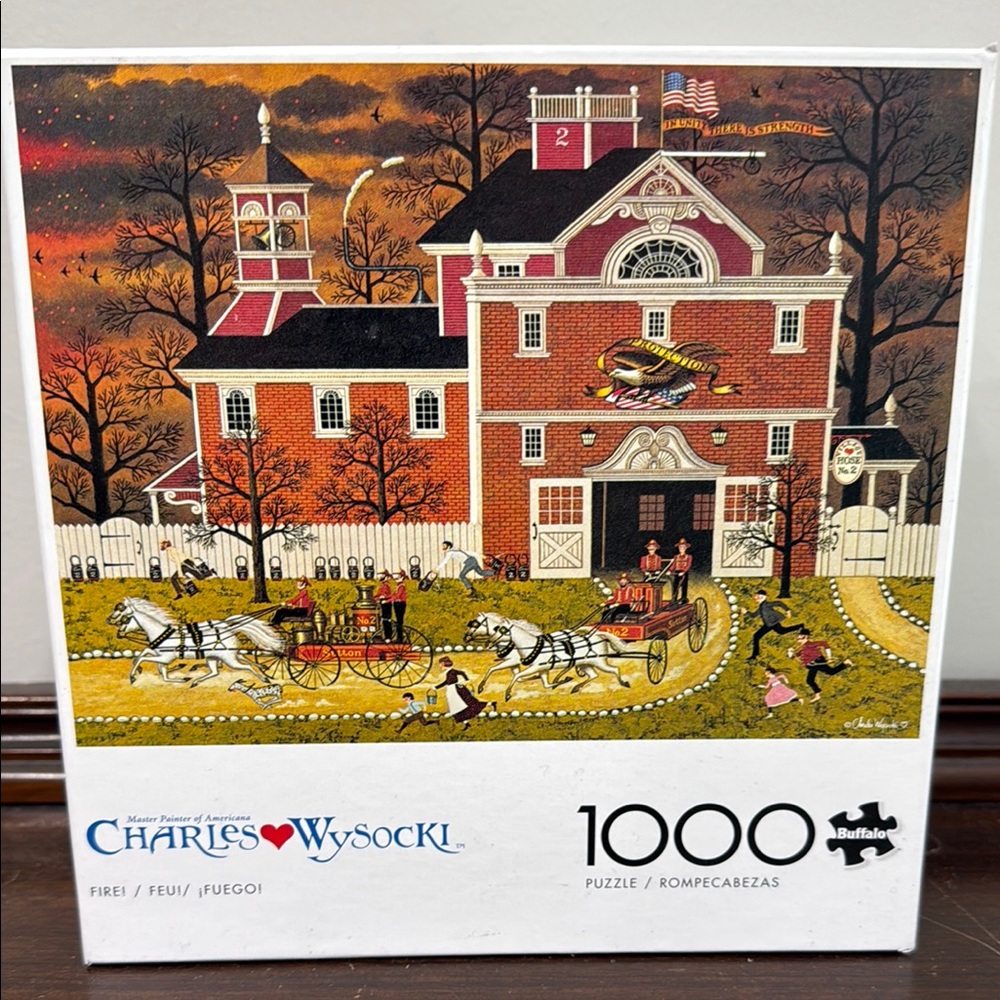 Charles Wysocki 1000 Piece Puzzle “FIRE”